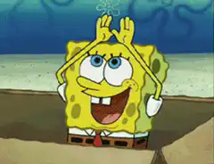 SpongeBob rainbow hands