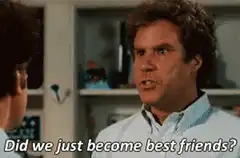 Did we just become best friends? Yep!