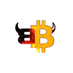 Burning Bitcoin Logo