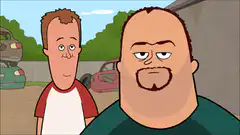 Cliff and Glenn Quagmire looking at each other