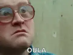 Man with glasses blinking OULA