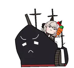 Chibi Kaga with carrots