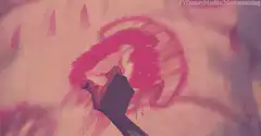 Rafiki paints Simba's face