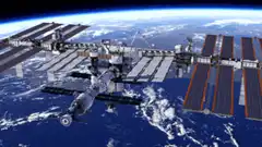 Space Station Orbiting Earth