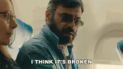 I think it's broken airplane seat