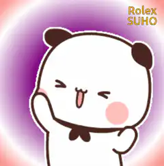 cute panda waving hello
