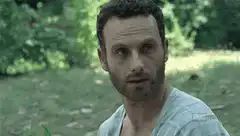 Rick Grimes hit by Monday shovel