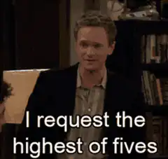 I request the highest of fives