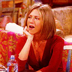 Rachel Green bored and yawning