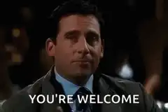 Michael Scott You're Welcome