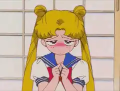 Sailor Moon shy blush