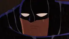 Batman in the rain