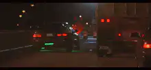 Car crashes into truck trailer