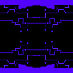 Pixel art glitch animation