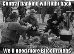 Three cowboys campfire bitcoin plebs