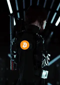 Finn turns around with Bitcoin logo