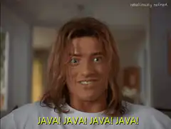 Joey Tribbiani screaming Java