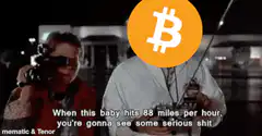 Back to the Future Bitcoin meme