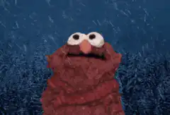 Elmo in the snow
