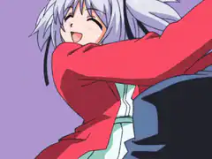 Nagisa with giant sword and halos