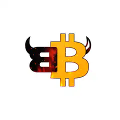 Fiery Bitcoin Logo