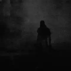Silhouette raising guns in the dark