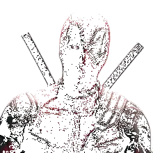 Deadpool with swords