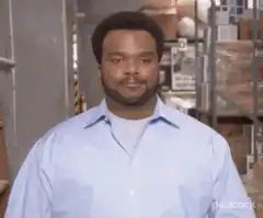 Andy Dwyer celebrating with YAY text