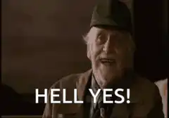 Old man says hell yes