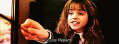 Hermione casts Oculus Reparo on Harry