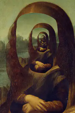 Infinite Mona Lisa mirrors
