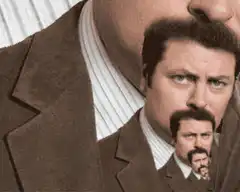 Nick Offerman infinite zoom
