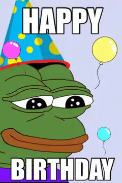 Pepe the Frog Happy Birthday