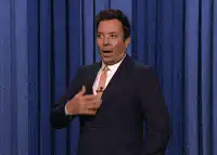 Jimmy Fallon hand on chest reaction