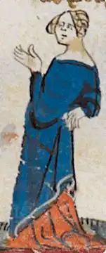 medieval woman flips bird