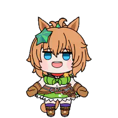 Chibi horse girl posing