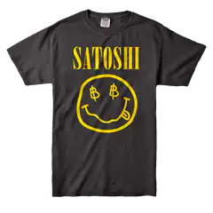 Satoshi Bitcoin smiley t-shirt