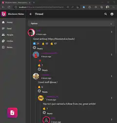 Blockcore Notes emoji reaction