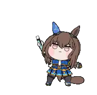 Chibi horse girl transforms into robot