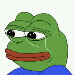 Sad Pepe Frog Crying