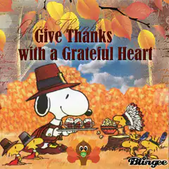 Snoopy Give Thanks with a Grateful Heart