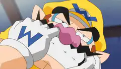 Wario pinching his nose