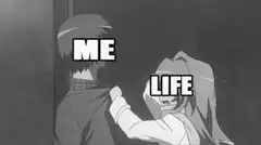 Me vs Life anime meme
