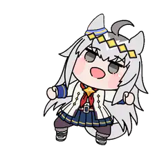 chibi horse girl dancing