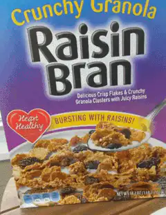 Raisin Bran spoon dump