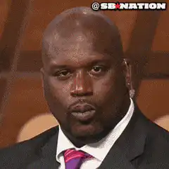 Shaquille O'Neal nodding