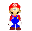 Mario waving hello