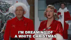 Bing Crosby and Dorothy Lamour singing White Christmas