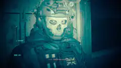 Ghost from Call of Duty with skull mask