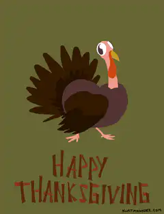 Happy Thanksgiving Turkey Animation